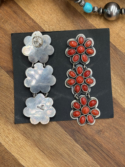 Coral Earrings #C2 by Federico Jimenez