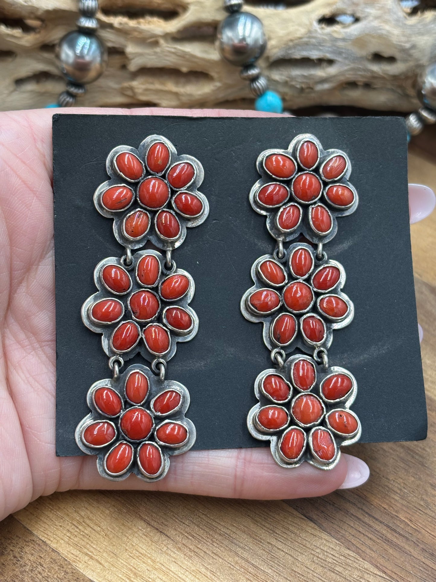 Coral Earrings #C2 by Federico Jimenez