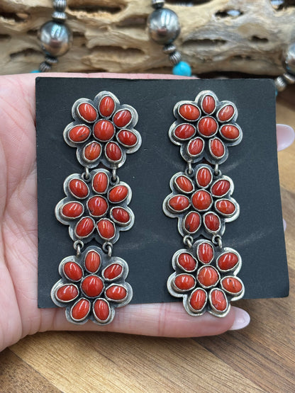 Coral Earrings #C2 by Federico Jimenez