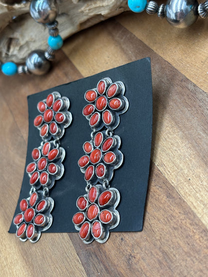 Coral Earrings #C2 by Federico Jimenez
