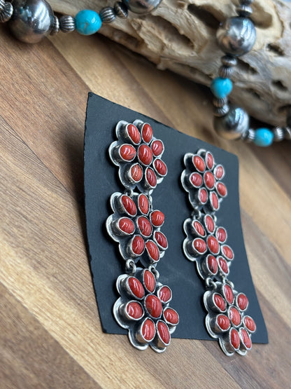 Coral Earrings #C2 by Federico Jimenez