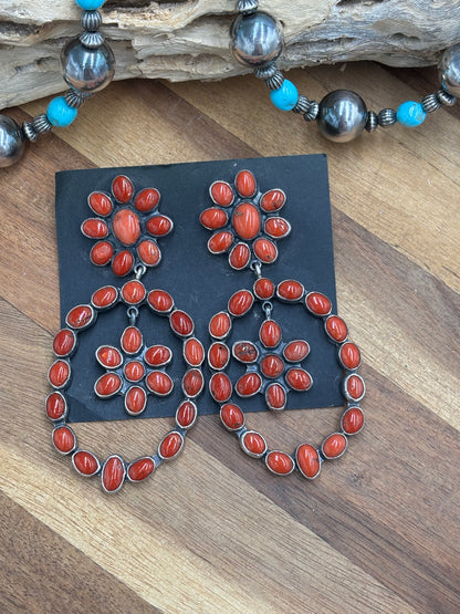 Coral Earrings #C8 by Federico Jimenez