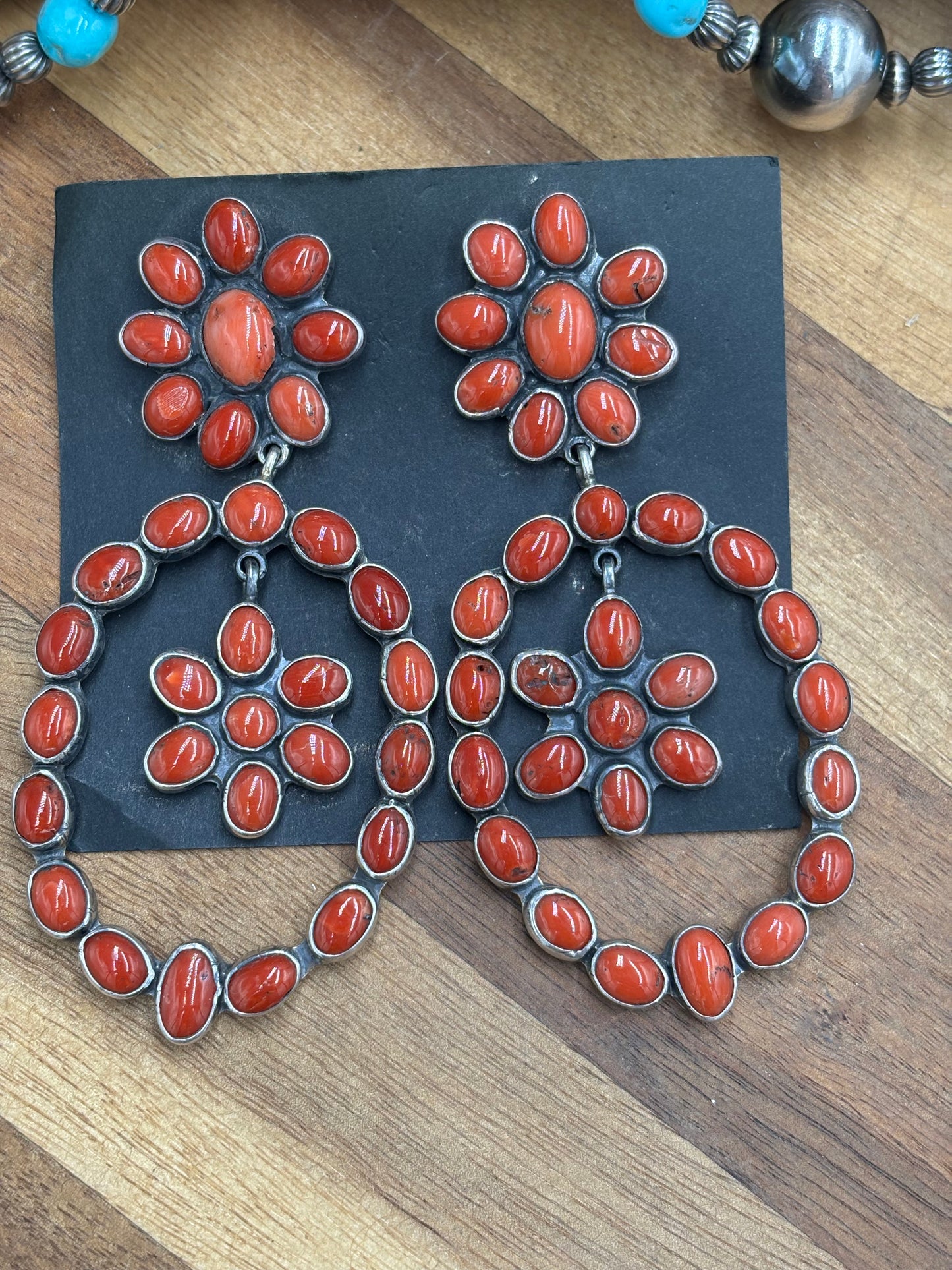 Coral Earrings #C8 by Federico Jimenez