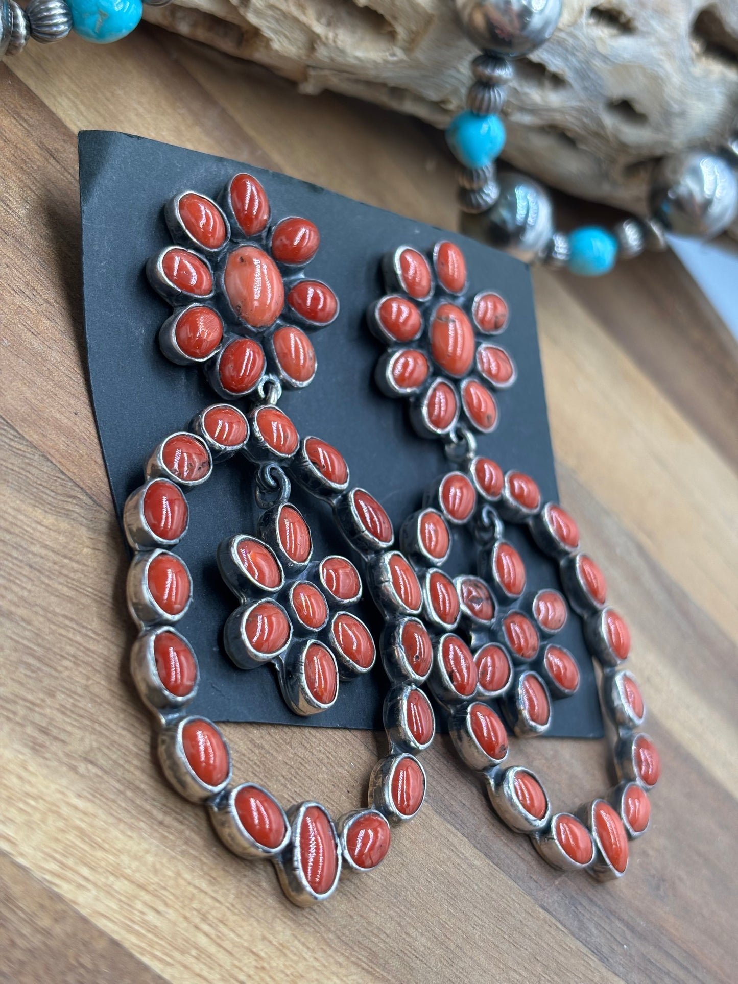 Coral Earrings #C8 by Federico Jimenez