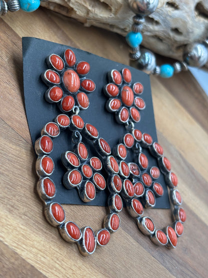 Coral Earrings #C8 by Federico Jimenez