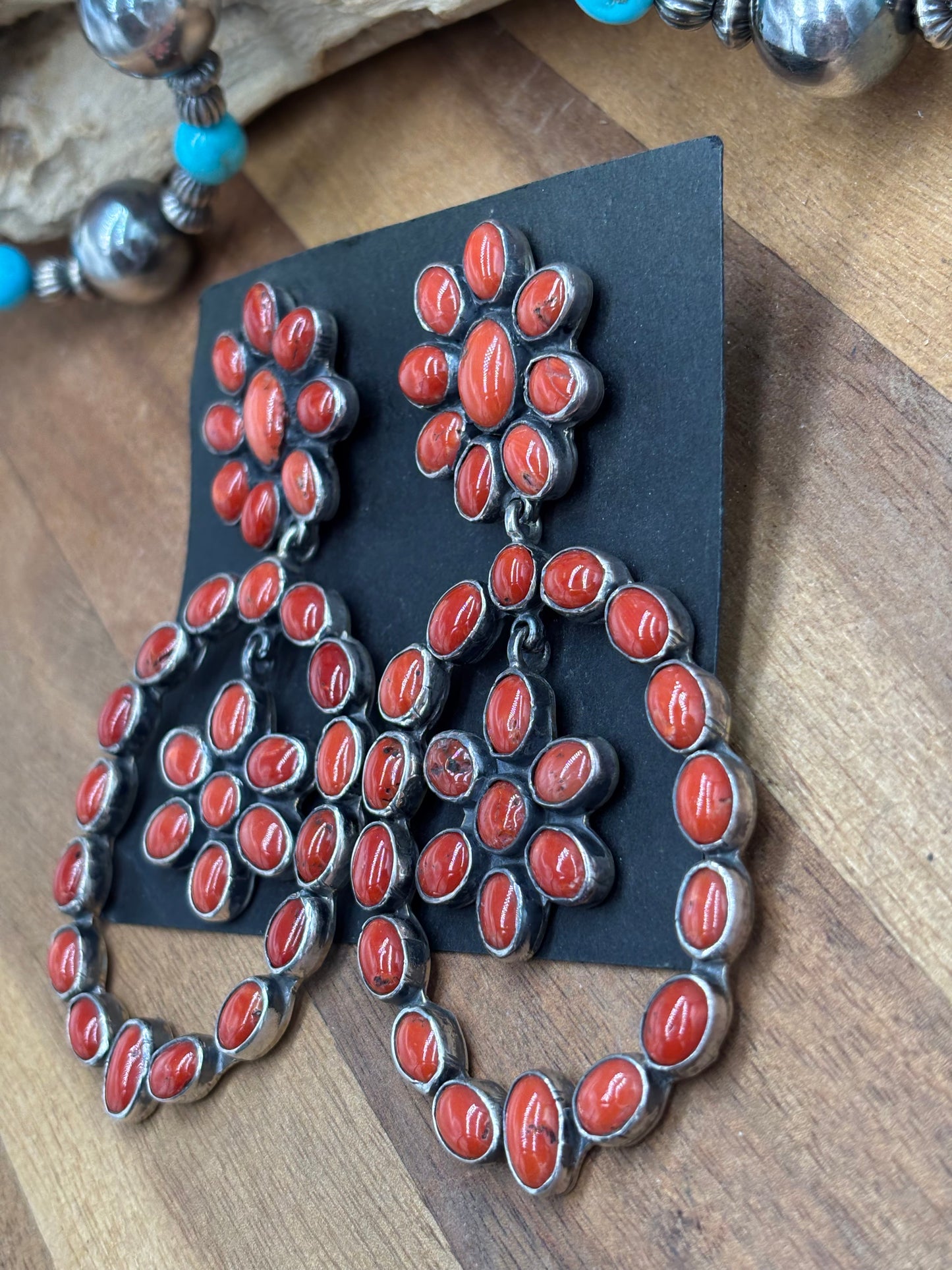 Coral Earrings #C8 by Federico Jimenez