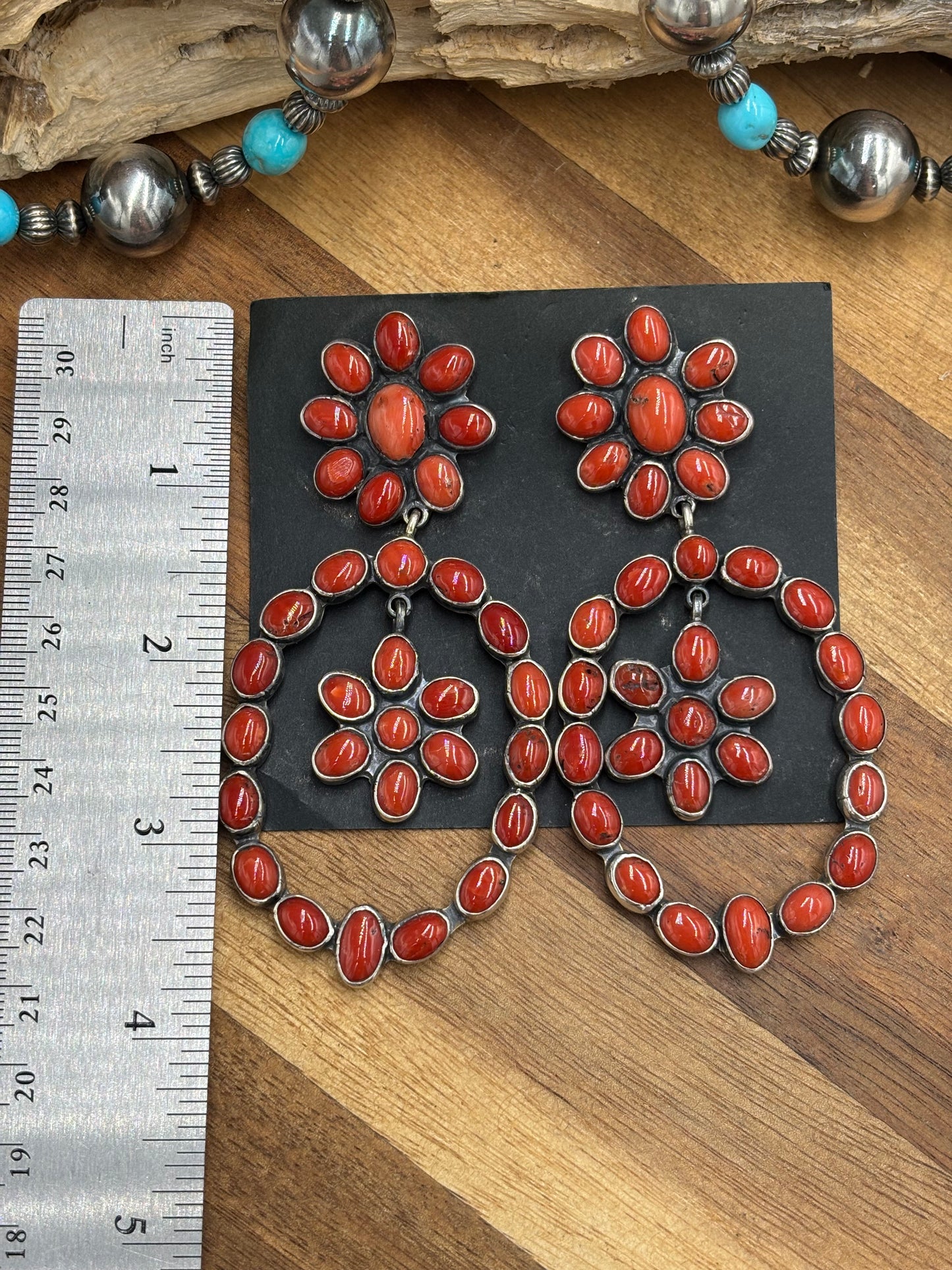 Coral Earrings #C8 by Federico Jimenez