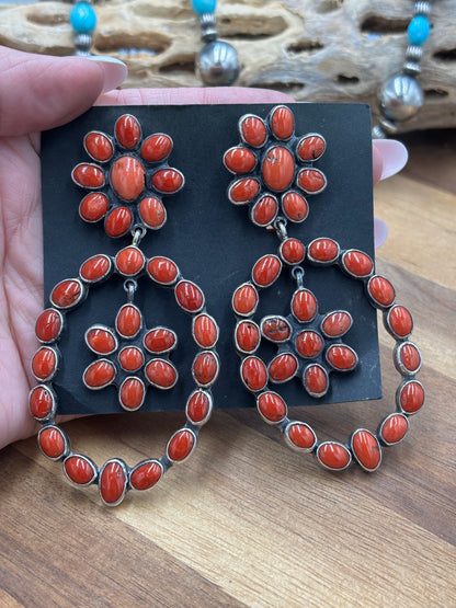 Coral Earrings #C8 by Federico Jimenez