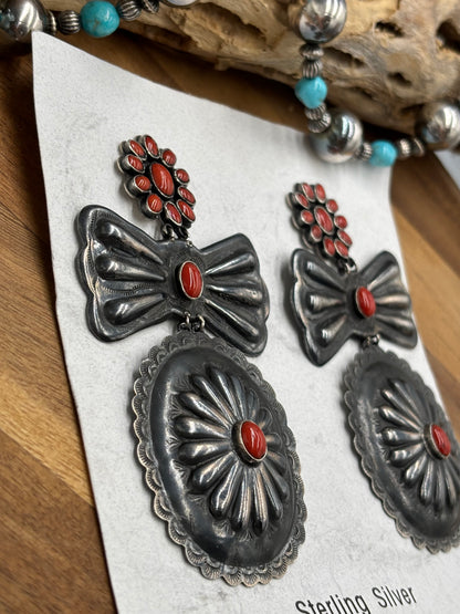 Coral Concho CLIP Earrings #1A by Federico Jimenez