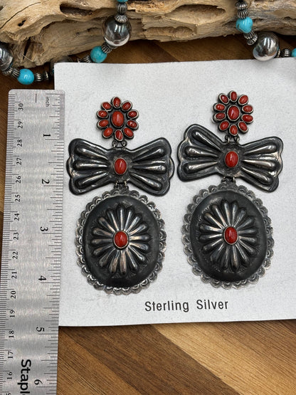 Coral Concho CLIP Earrings #1A by Federico Jimenez