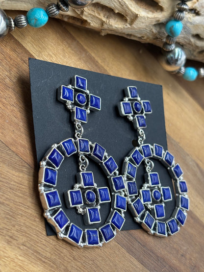 Lapis Earrings #1A by Federico Jimenez