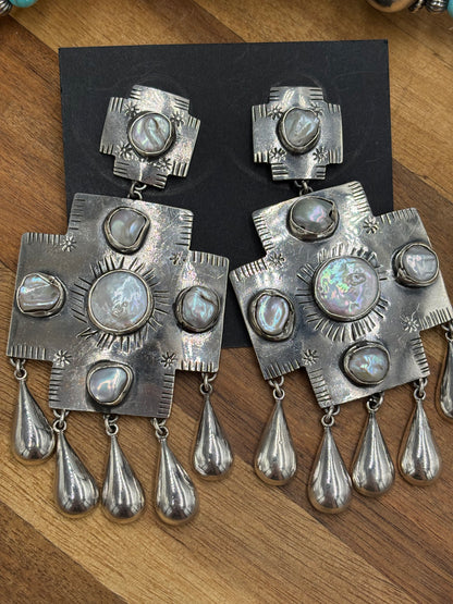Freshwater Pearl Earrings #27 by Federico Jimenez