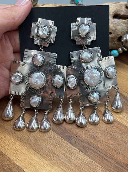 Freshwater Pearl Earrings #27 by Federico Jimenez