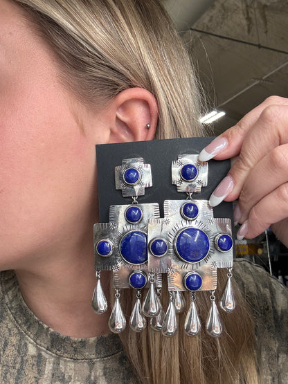 Lapis Earrings #26 by Federico Jimenez