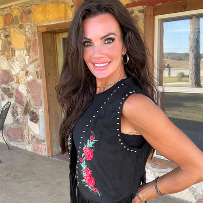 Opry Night Faux Suede Vest