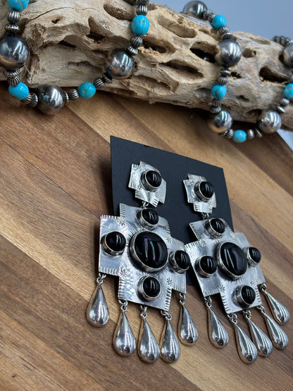 Black Onyx Earrings #33 by Federico Jimenez