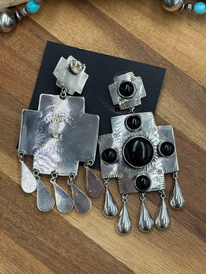 Black Onyx Earrings #33 by Federico Jimenez