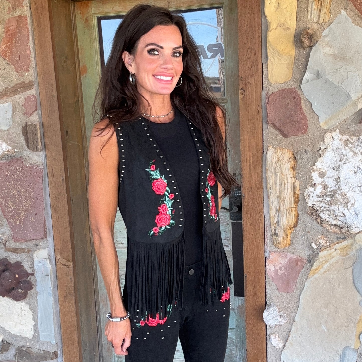 Opry Night Faux Suede Vest