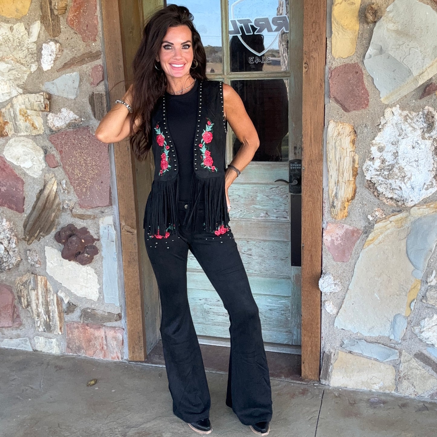 Opry Night Faux Suede Vest