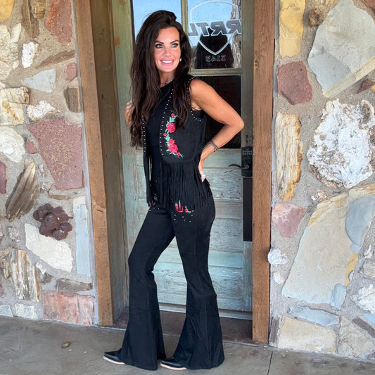 Opry Night Faux Suede Pants