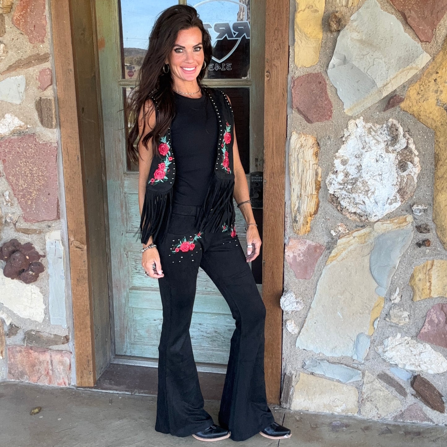 Opry Night Faux Suede Pants