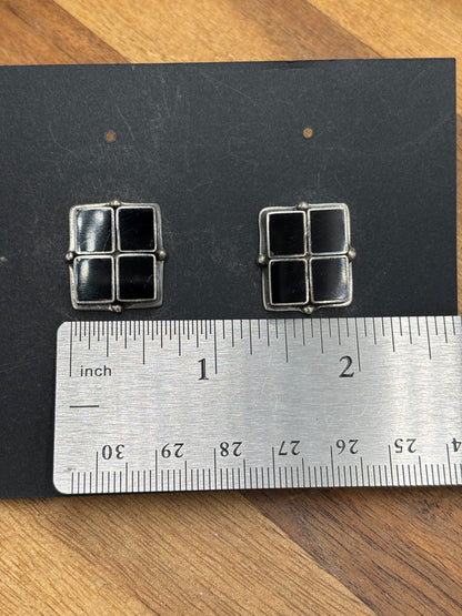 Black Onyx Earrings #2-18 by Federico Jimenez