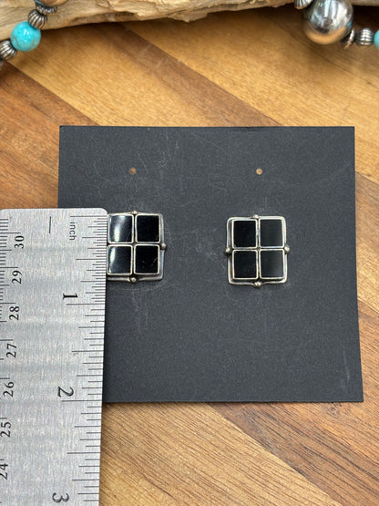 Black Onyx Earrings #2-18 by Federico Jimenez