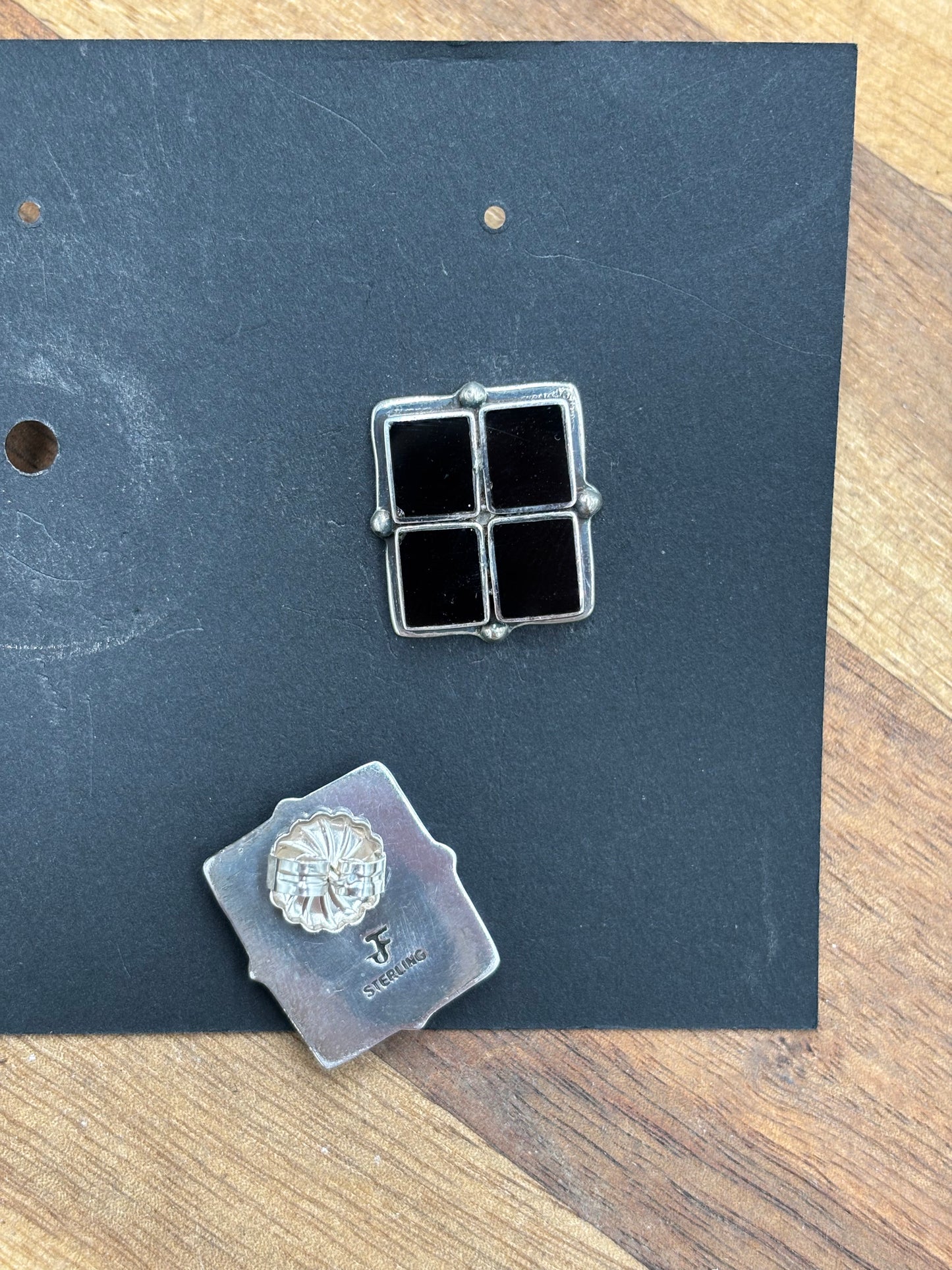 Black Onyx Earrings #2-18 by Federico Jimenez