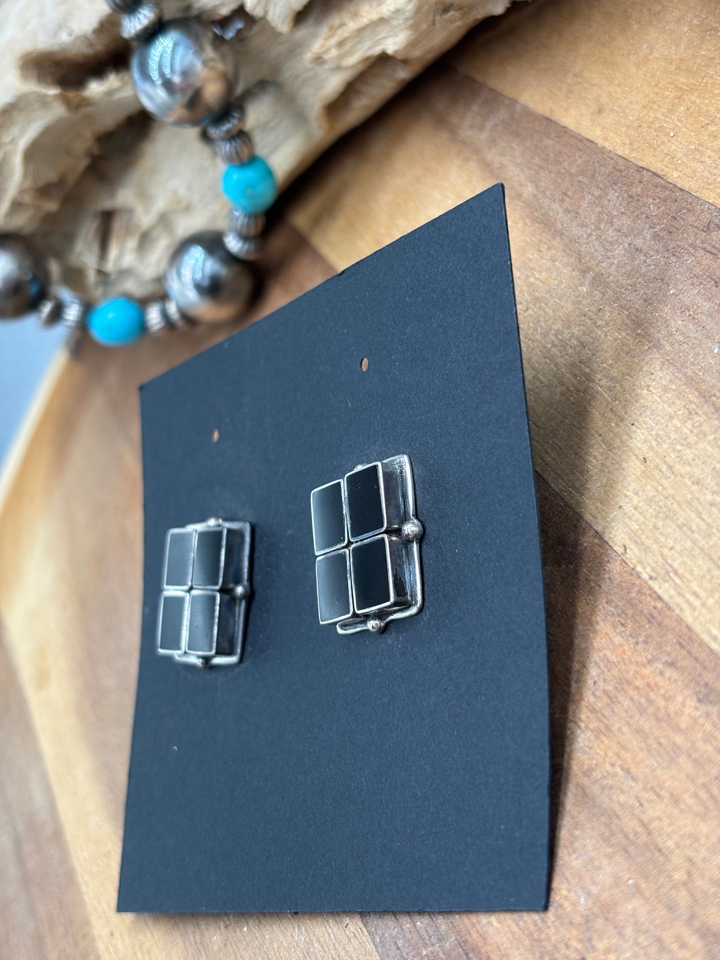 Black Onyx Earrings #2-18 by Federico Jimenez