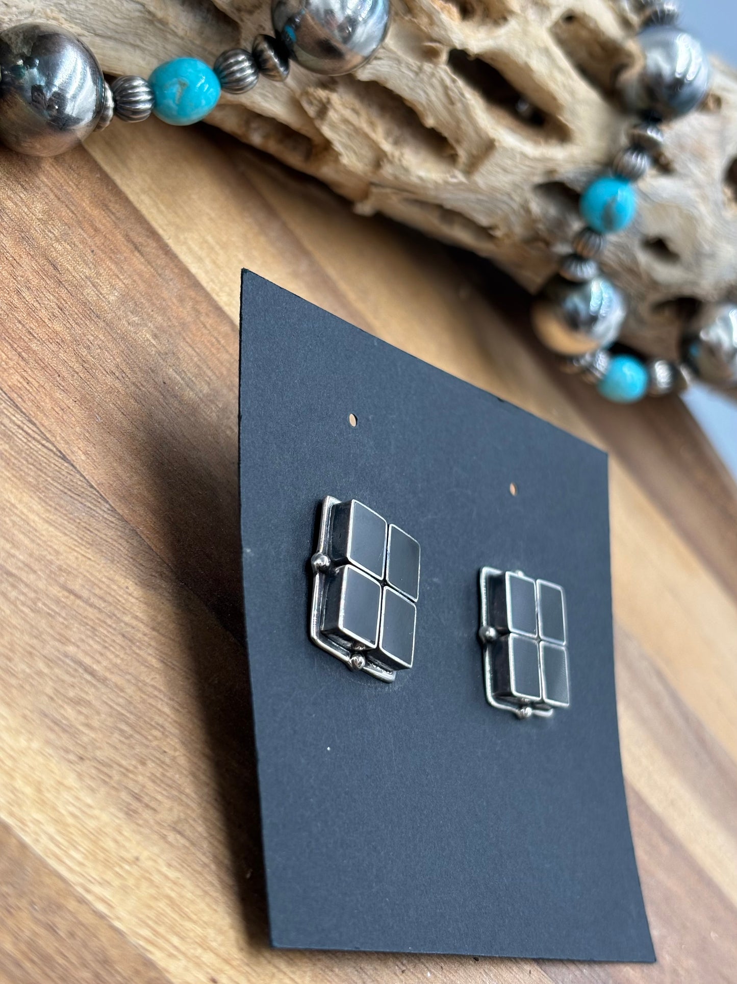 Black Onyx Earrings #2-18 by Federico Jimenez