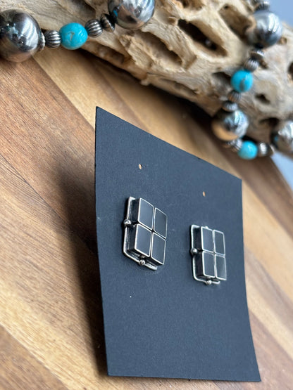 Black Onyx Earrings #2-18 by Federico Jimenez