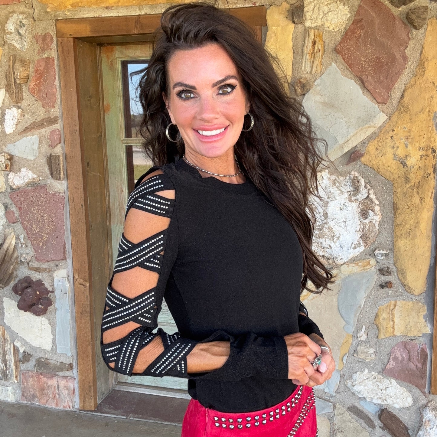 Vegas Cowgirl Rhinestone Top