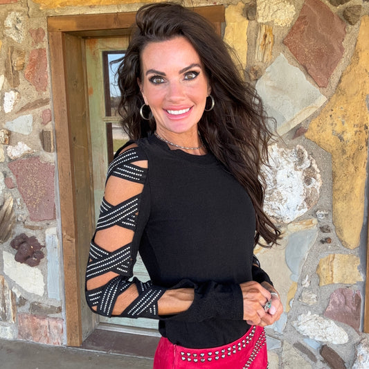 Vegas Cowgirl Rhinestone Top