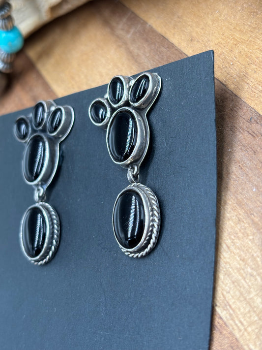 Black Onyx Clip Earrings #23 by Federico Jimenez