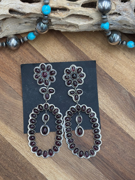 Garnet Earrings #9001 by Federico Jimenez