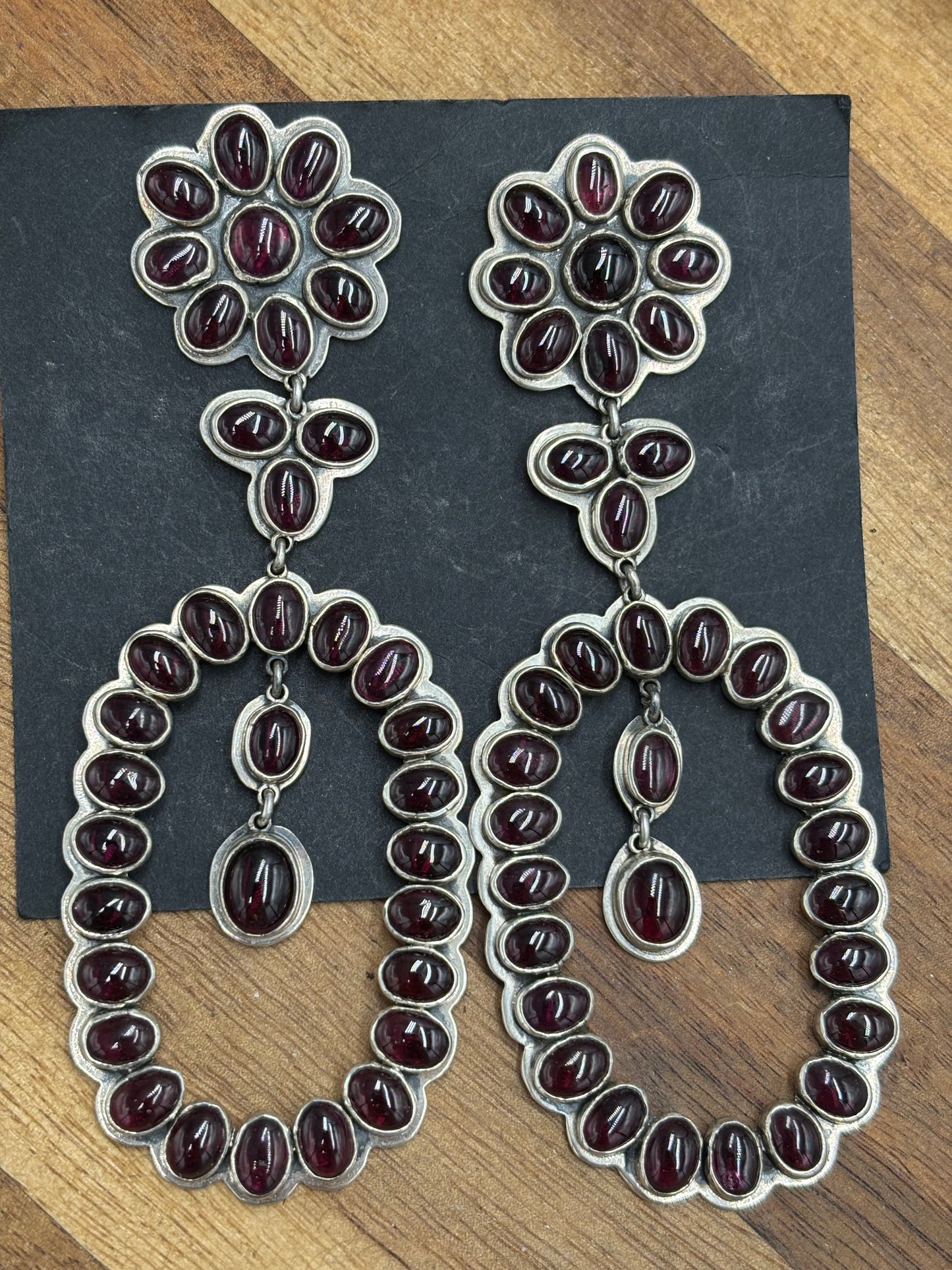 Garnet Earrings #9001 by Federico Jimenez