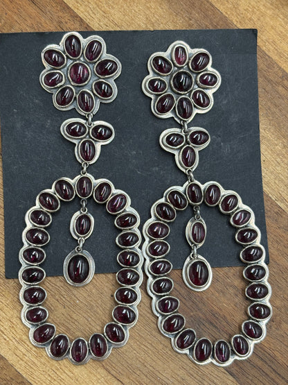 Garnet Earrings #9001 by Federico Jimenez