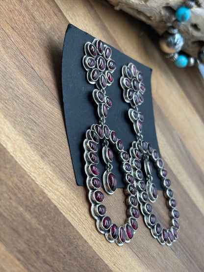 Garnet Earrings #9001 by Federico Jimenez