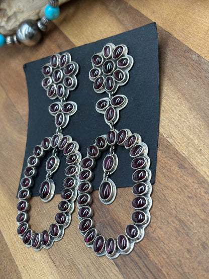 Garnet Earrings #9001 by Federico Jimenez