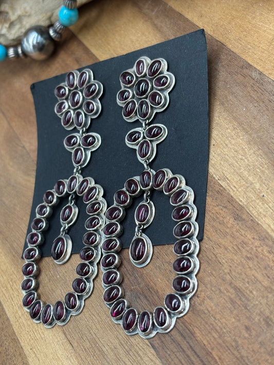 Garnet Earrings #9001 by Federico Jimenez