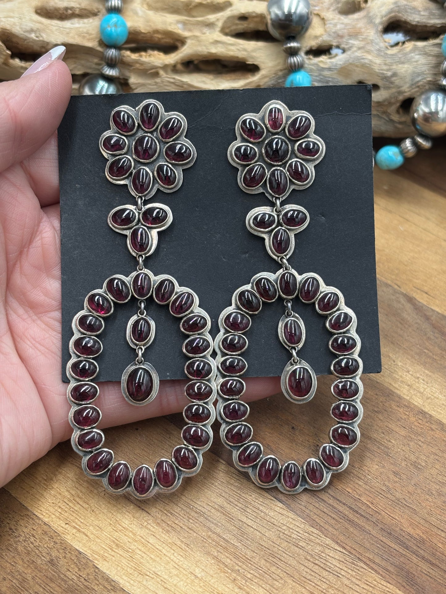 Garnet Earrings #9001 by Federico Jimenez