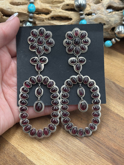 Garnet Earrings #9001 by Federico Jimenez