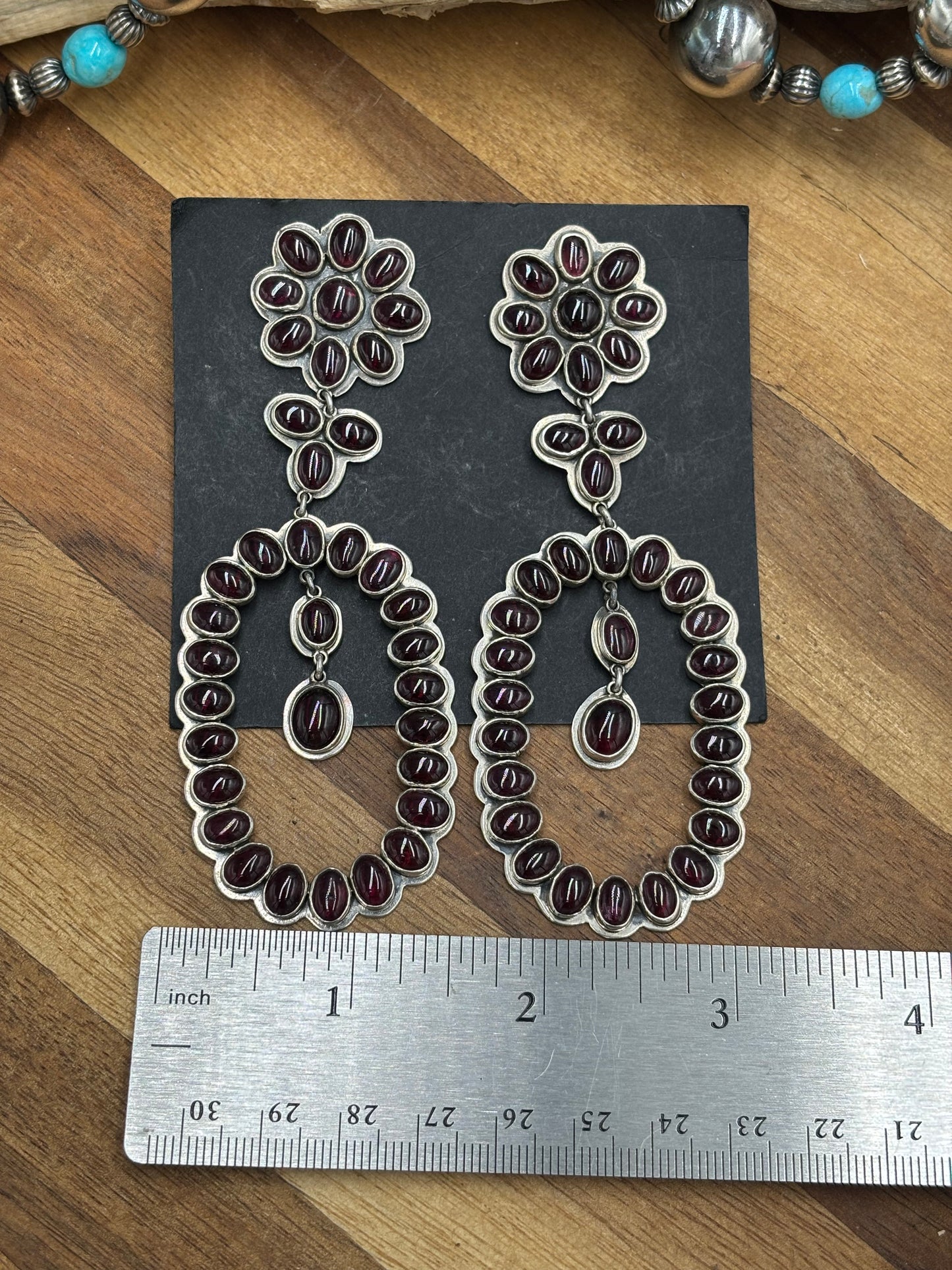 Garnet Earrings #9001 by Federico Jimenez