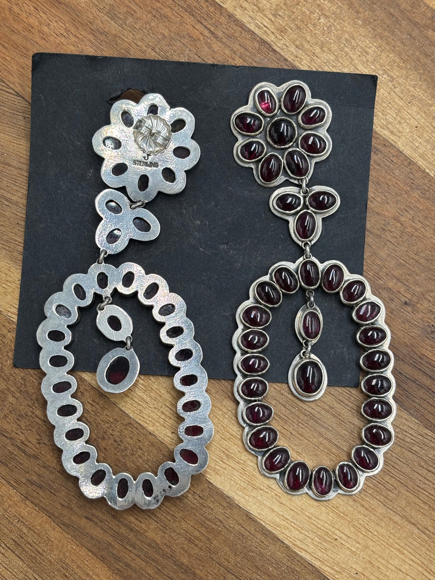Garnet Earrings #9001 by Federico Jimenez