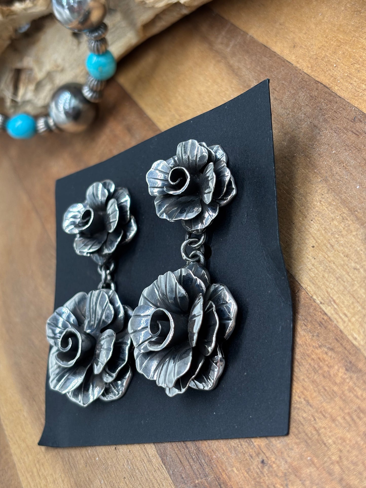 Rose Earrings by Federico Jimenez