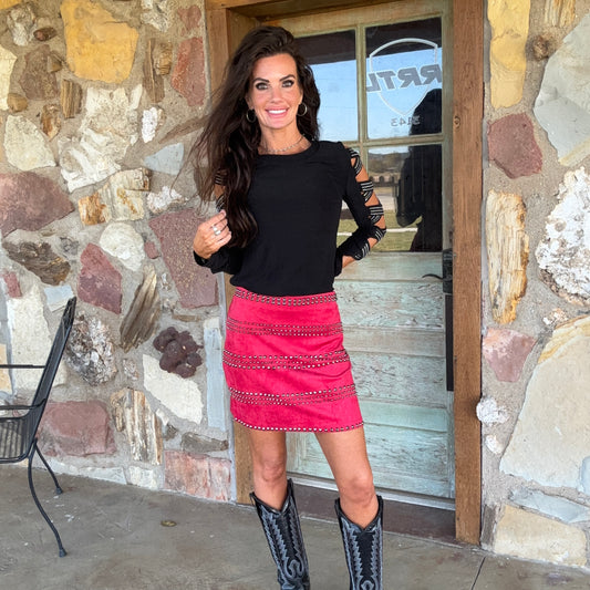 Amarillo Blaze Suede Mini