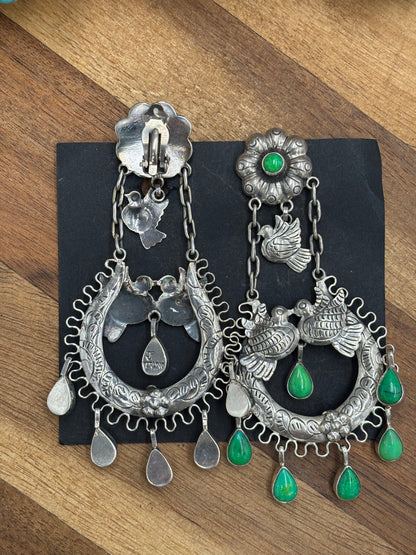 Carico Lake Turtle Dove Earrings #2-SGT2 by Federico Jimenez