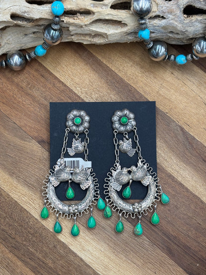 Carico Lake Turtle Dove Earrings #1-SGT2 by Federico Jimenez