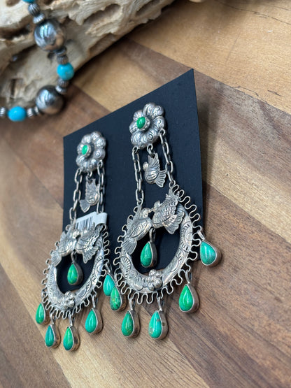 Carico Lake Turtle Dove Earrings #1-SGT2 by Federico Jimenez