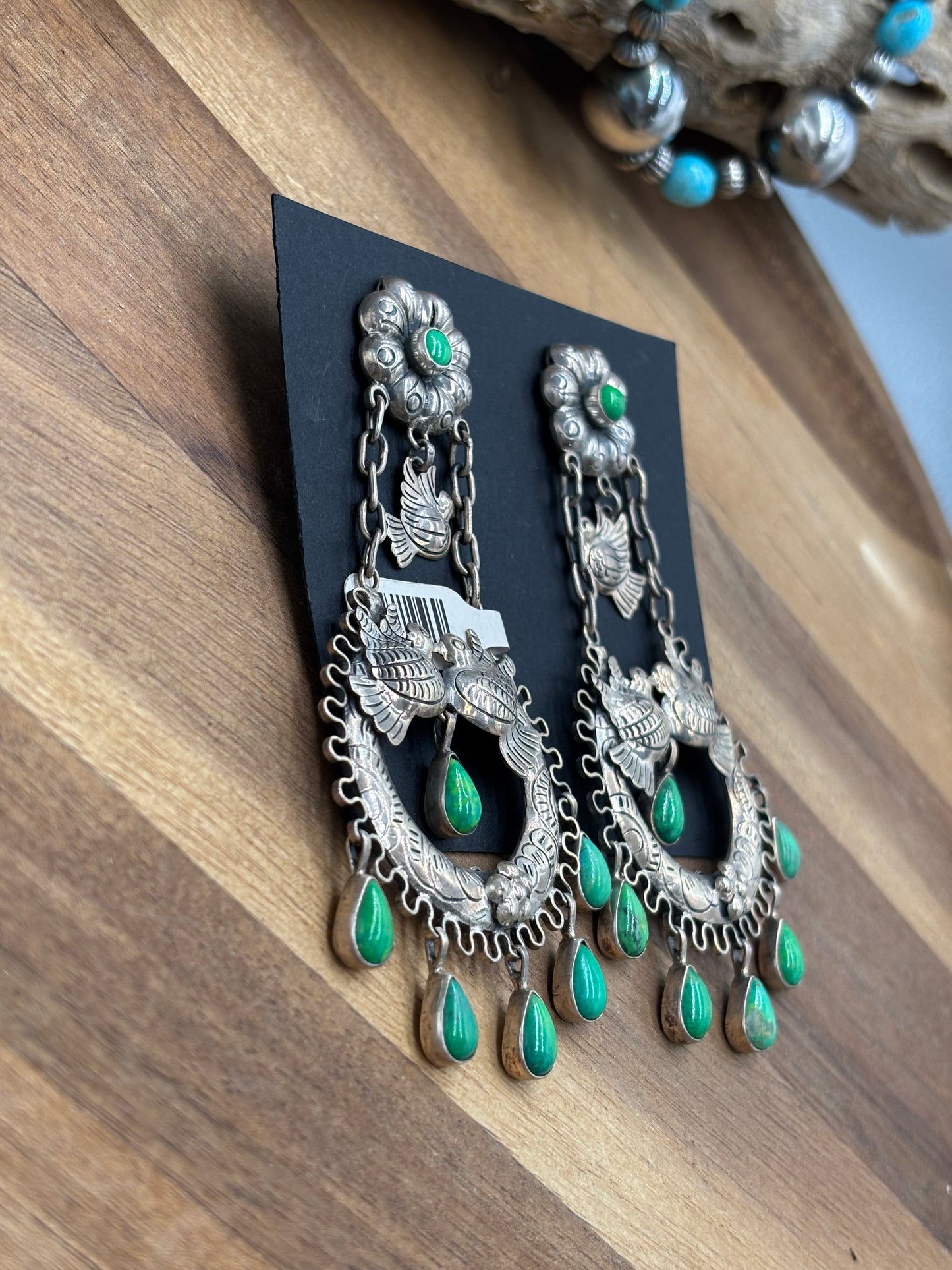 Carico Lake Turtle Dove Earrings #1-SGT2 by Federico Jimenez